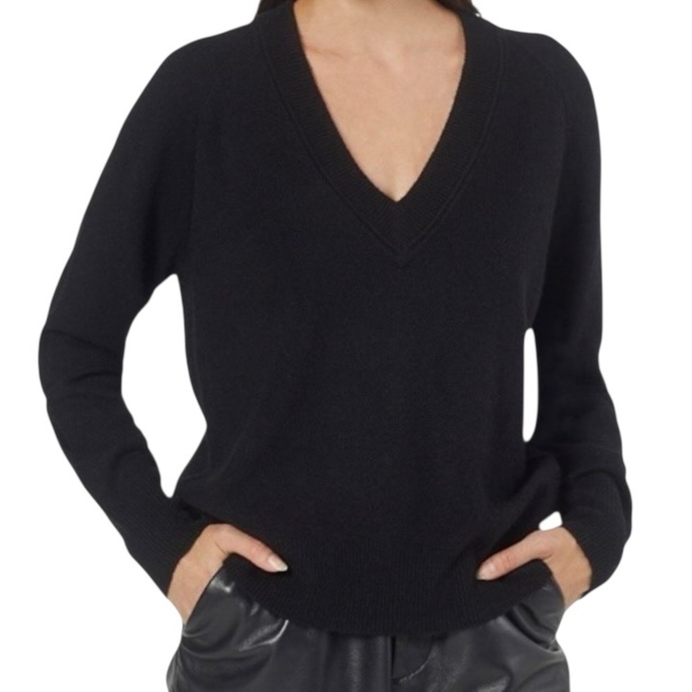 NWT Equipment Madalene 100% Cashmere V-Neck Pullover Sweater